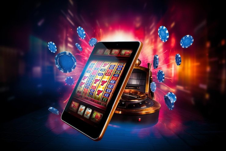 Interface Live Blackjack dengan tampilan kartu dan chip taruhan